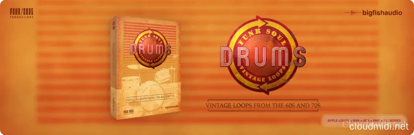 Big Fish Audio Funk Soul Vintage Drum Loops Kontakt