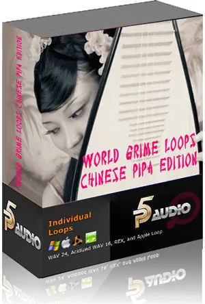 World Grime Loops and Licks Chinese Pipa 嘻哈中国风琵琶采样