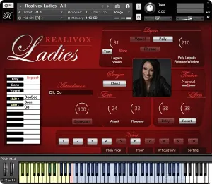 Realitone Realivox The Ladies Kontakt 五位女歌手主唱人声