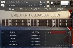半空心电吉他音源 Orange Tree Samples Evolution Hollowbody Blues v1.3.0 Kontakt