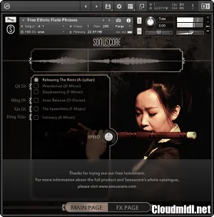 抒情长笛短乐句-Sonuscore Ethnic Flute Phrases Kontakt