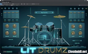 虚拟鼓机插件-StudioLinked Lit Drumz 1.0 WiN-MAC