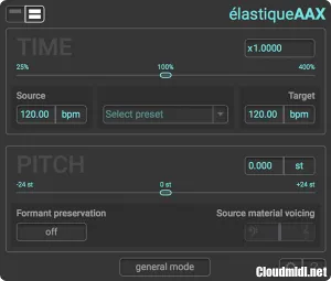 zplane ElastiqueAAX v2.1.0 CE WiN Pro Tools专用的的时间和音高处理插件