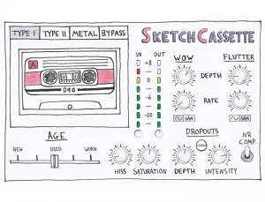 低保真磁带录音效果器-Aberrant DSP SketchCassette II v2.1 WiN-MAC