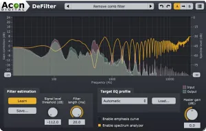 混音修复插件-Acon Digital DeFilter 1.2.1 WiN-MAC