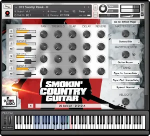 乡村电吉他Loops音源-In Session Audio Smokin Country Guitar and Direct Kontakt