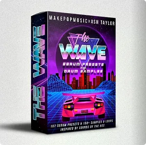 Synthwave采样预设包-Make Pop Music The Wave (Serum Presets & Drum Samples)