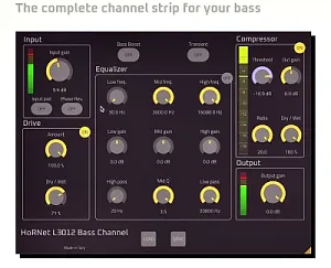 贝斯混音通道条插件 – HoRNet L3012 Bass Channel 1.0.0 WiN-MAC