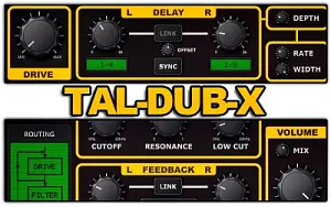 延迟效果插件 – TAL Software TAL-Dub-X 1.8.2 macOS