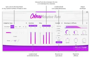 智能管弦乐音源-ProjectSAM Colours Adaptive Runs 1.0.1 Kontakt
