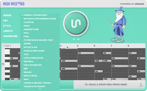 智能和弦旋律生成工具-Unison MIDI Wizard 1.1.25 WiN