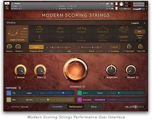 摩登电影拉丝弦乐加连奏拓展-Audiobro Modern Scoring Strings + Legato Kontakt