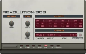 TR-909鼓机采样音色-Wave Alchemy Transistor Revolution Kontakt