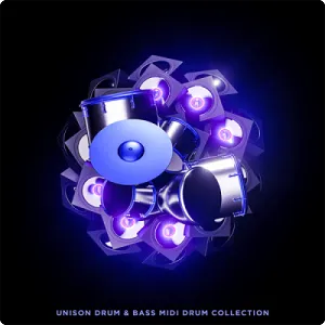 250个Drum & Bass MIDI鼓包-Unison Drum & Bass MIDI Drum Collection