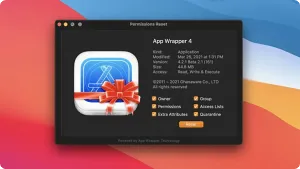 苹果系统软件权限修复应用程序-Permissions Reset 2 MacOS