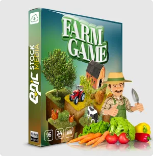 乡村农场主题游戏音效库-Epic Stock Media Farm Game WAV