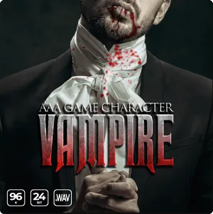 吸血鬼角色游戏音效库-Epic Stock Media AAA Game Character Vampire WAV
