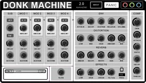 FM 低音合成器-ALAN AZTEC Donk Machine 2 WiN