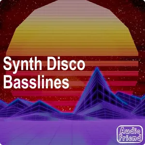 合成器流行贝斯线采样-AudioFriend Synth Disco Basslines WAV