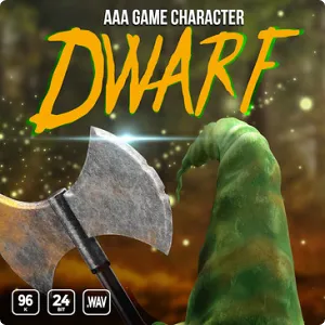 角色游戏小矮人音效包-Epic Stock Media AAA Game Character Dwarf