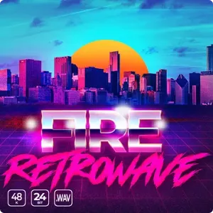 复古合成器流行采样-Epic Stock Media Fire Retrowave WAV