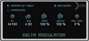 免费的红白机失真插件-Xfer Records Delta Modulator v1.06 WiN-MAC