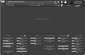 原声钢弦吉他泛音音色库-Sketch Sampling  Acoustic Harmonics Kontakt