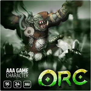 角色游戏魔兽音效包-Epic Stock Media AAA Game Character Orc WAV