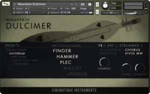 山扬琴音色库-Cinematique Instruments Mountain Dulcimer Kontakt