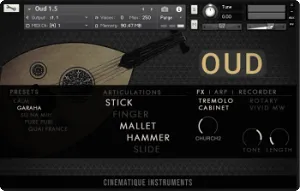 波斯乌德琴民乐音色库-Cinematique Instruments Oud v1.5 Kontakt