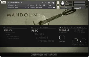 曼陀林音色库-Cinematique Instruments Mandolin v1.5 Kontakt