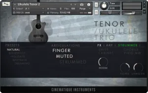 尤克里里三重奏音色库-Cinematique Instruments Ukulele Trio v2 Kontakt