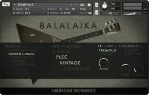巴拉莱卡琴音色库-Cinematique Instruments Balalaika v2 Kontakt