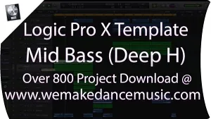 Deep House工程模版-WeMakeDanceMusic Mid Bass Logic Pro Template