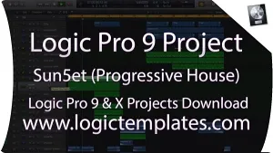 Progressive House工程模版-WeMakeDanceMusic Segment Sun5et Logic Pro Template