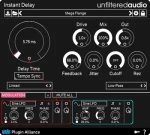 延迟效果器-Unfiltered Audio Instant Delay v1.3.1 TC-win