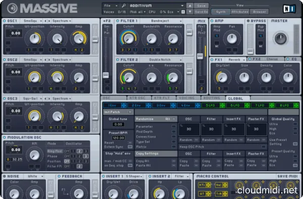 经典电子合成器-Native Instruments Massive v1.5.11 R2R-win :-1 经典电子合成器-Native Instruments Massive v1.5.11 R2R-win :-1