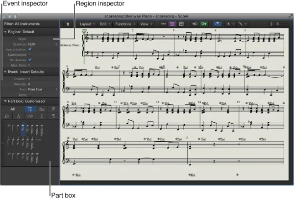 Logic Pro X里如何导出总谱PDF文件？ :-1