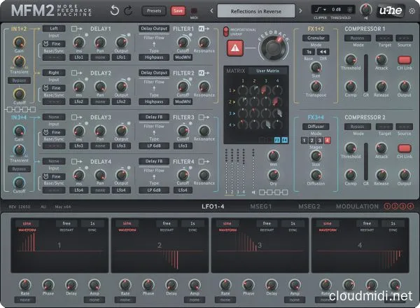 延迟/回声效果器-U-he MFM2 v2.5.0 R2R WIN-MAC-Linux :-1