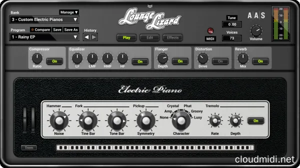 物理建模电钢琴音源插件-AAS Lounge Lizard EP-4 v4.4.3 WiN-MAC :-1 物理建模电钢琴音源插件-AAS Lounge Lizard EP-4 v4.4.3 WiN-MAC :-1