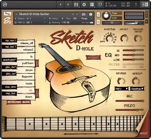 D型孔木吉他音色库-Sketch Samples Sketch D-HOLE Kontakt