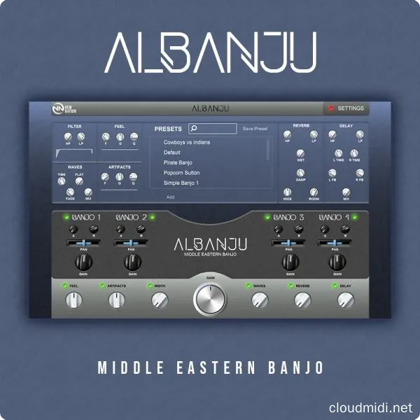 虚拟中东班卓琴音源-New Nation Albanju WIN-MAC :-1