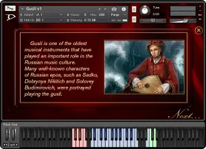 俄罗斯古斯理琴音色库-Daniel Belik Siberian Samples Gusli v1.5 Kontakt