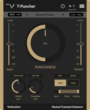 鼓声塑形增强插件-Techivation T-Puncher v1.1.0 R2R-win