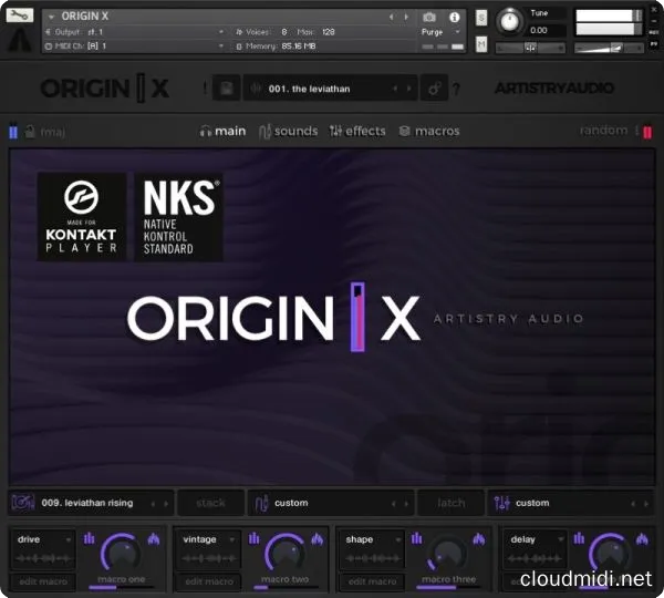 综合电子合成循环音色库-Artistry Audio Origin X v1.1 Kontakt :-1 综合电子合成循环音色库-Artistry Audio Origin X v1.1 Kontakt :-1