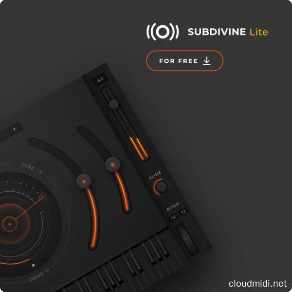免费的808低音合成器-Diginoiz Subdivine Lite Free WiN-MAC :-1
