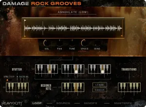 电影打击乐音色库-Heavyocity Damage Rock Grooves Kontakt