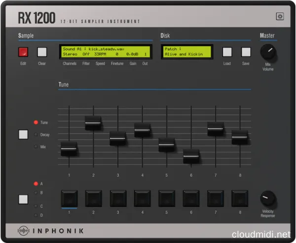 12bit采样器插件-Inphonik RX1200 v1.0.1 WiN-MAC-Linux :-1 12bit采样器插件-Inphonik RX1200 v1.0.1 WiN-MAC-Linux :-1