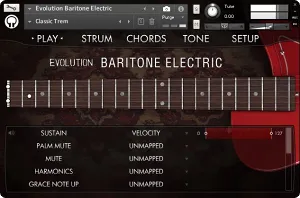 中音电吉他音源-Orange Tree Samples Evolution Baritone Electric v1.2.5 Kontakt