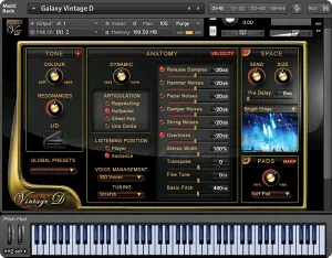虚拟三角钢琴音色库-Best Service Galaxy Vintage D Library 1.5 Kontakt